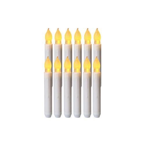 Lot de 12 bougies LED sans flamme, à piles, effet scintillant, pour la décoration de fêtes