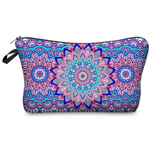 Trousse De Maquillage Mandala - Organisateur De Maquillage Violet Pour Femmes