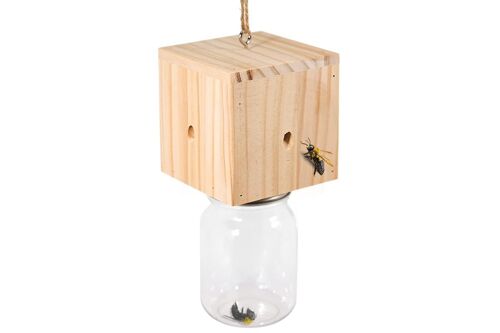 Piège À Abeilles Charpentières Avec Corde De Suspension Et Bocal En Plastique Pour Une Utilisation En Extérieur