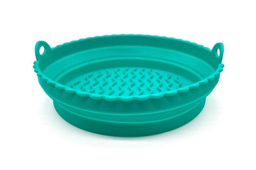 Panier de friteuse à air pliable en silicone pour un nettoyage facile et une résistance à la chaleur