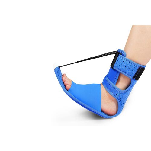 Attelle Nocturne Ajustable Pour Fasciite Plantaire Et Pied Tombant - Orthèse Plantaire Bleue 