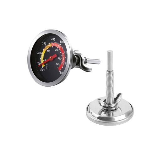 Ensemble de 2 thermomètres de barbecue en acier inoxydable pour gril et fumoir