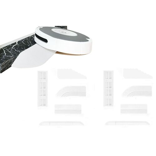 Kit de rampes d'accès pour aspirateur robot - 2 pièces, 68,6 cm, blanc
