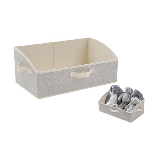 Lot De 4 Bacs De Rangement Avec Poignées Pour Étagères De Placard, Vêtements, Couvertures, Serviettes Et Accessoires