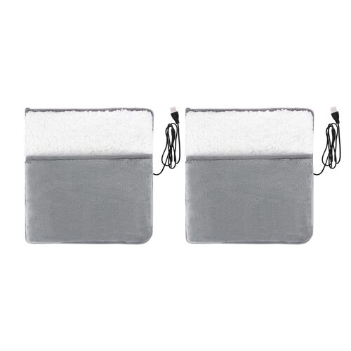 Lot De 2 Chauffe-Pieds Électriques Usb Pour L'hiver, Coussins Chauffants En Peluche Rechargeables Pour Plus De Confort Et De Soulagement De La Douleur