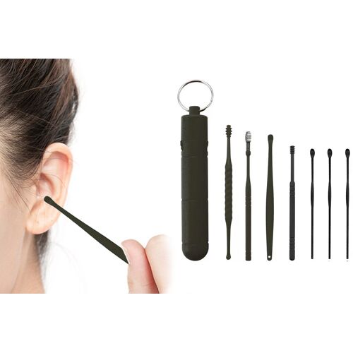 Kit De 7 Outils Pour L'extraction Du Cérumen Avec Curettes Et Picots Pour Adultes 