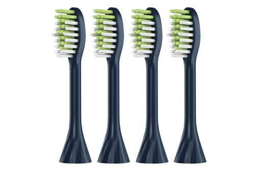 Lot de 4 têtes de brosse de rechange pour brosses aspirateurs Philips One Sonicare séries HY1100/1200 - Poils souples
