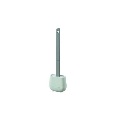 Brosse de toilette murale et support avec poils souples pour le nettoyage de la salle de bain