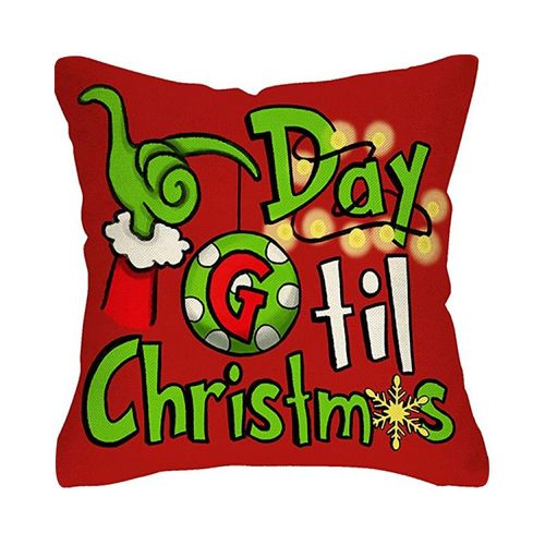 Housses De Coussin De Noël À Motifs Mignons Pour Canapé, Lit Et Chambre - 45 X 45 Cm