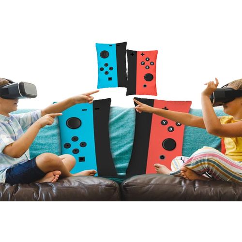 Lot De 2 Housses De Coussin De Jeu 50x30cm En Polyester, Coussin Décoratif Pour Salle De Jeux