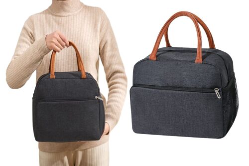 Sac à lunch isotherme d'une capacité de 10 L avec poches pour le rangement et le transport des aliments