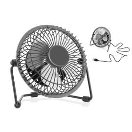 Mini ventilateur de bureau USB - Ventilateur portable de 10 cm (4 pouces) avec angle réglable et fonctionnement silencieux