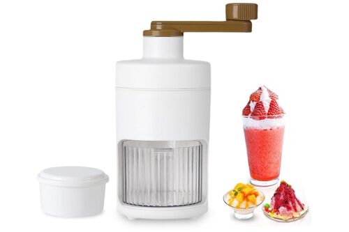 Broyeur À Glace Manuel Portable Avec Bac De Récupération Et De Congélation