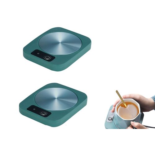 Lot de 2 chauffe-tasses électriques USB pour boissons chaudes et boissons.
