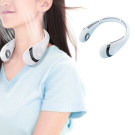 Ventilateur de cou rechargeable à suspendre, 3 vitesses, sans pales, pour une fraîcheur personnelle