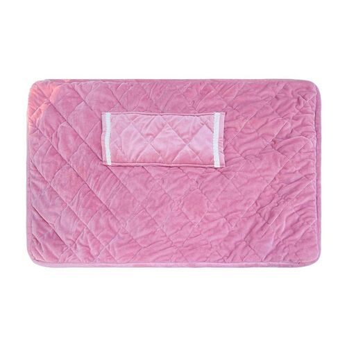 Couverture chauffante de voyage USB 5 V pour voiture et avion - Rose