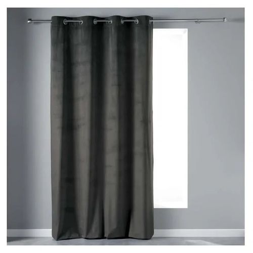Rideau - Velvetina - Anthracite - 140 X 240 Cm - 100% Polyester - ?Illets