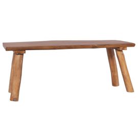 Banc Banquette De Jardin 120 Cm Bois De Teck Solide Helloshop26 02_0010525