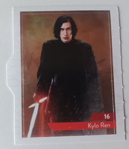 Sticker Neuf Star Wars - Leclerc 2019 - Carte Autocollant - N° 16 = Kylo Ren Stycker Brillant
