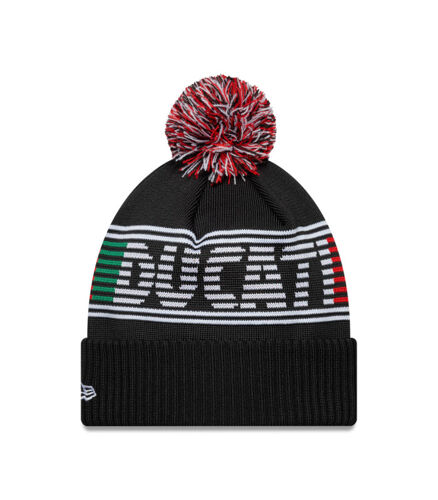 Bonnet À Pompon Sport Ducati Motor Logo Noir Taille Unique