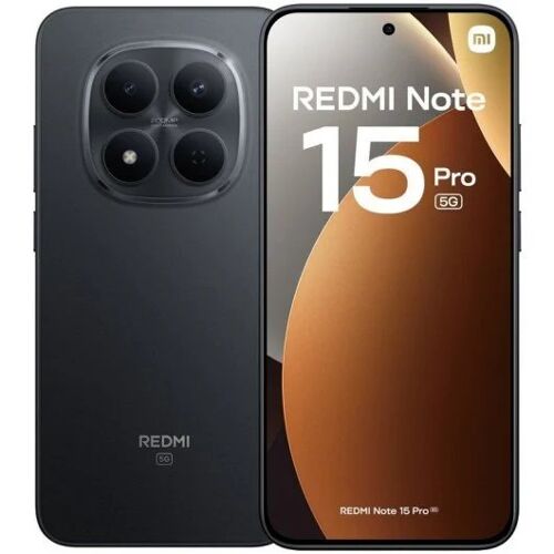 Xiaomi REDMI Note 15 Pro 5G 12GB 512GB 6.83" AMOLED Dual SIM Cámara 200MP IP68 HyperOS 2 Negro