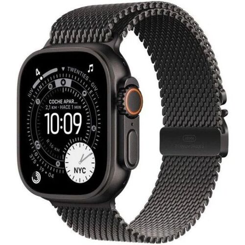 Apple Watch Ultra 3 GPS+Cellular 49mm Titanio Negro con Pulsera Milanese Loop Titanio Negro Grande
