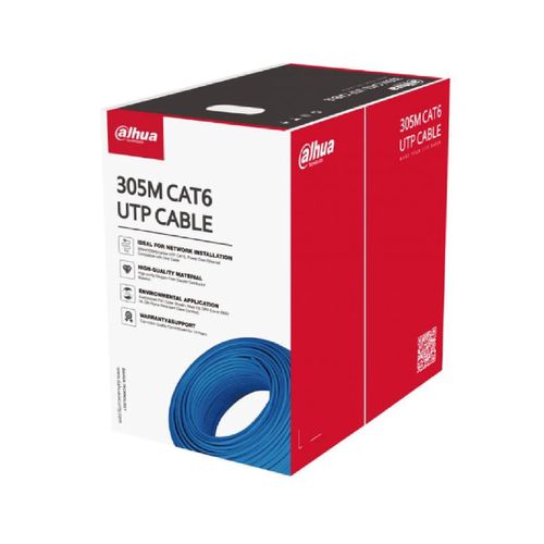 Câble réseau en bobine Dahua Cat.6 U/UTP 305m Bleu - PFM923I-6UN-C