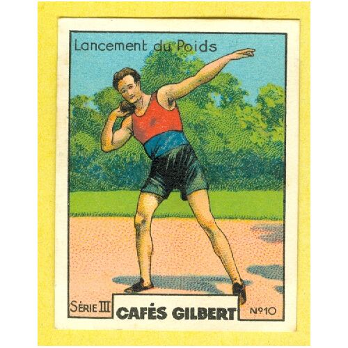 Carte Café Gilbert : Série Iii Sport - Lancer De Poids - Athlétisme