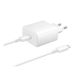 Chargeur Samsung EP-TA845 USB-C 45 W avec câble USB-C blanc (en vrac)