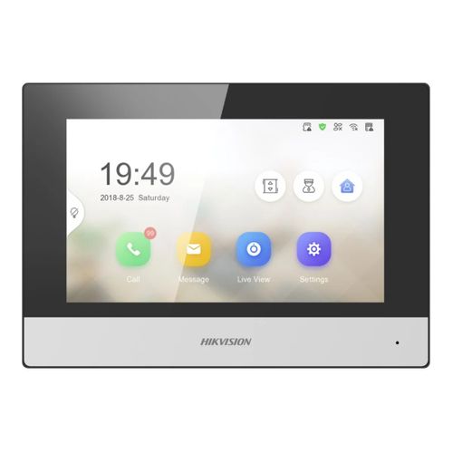 Moniteur de visiophone IP Hikvision Série KH6 7" TFT TCP/IP, SIP