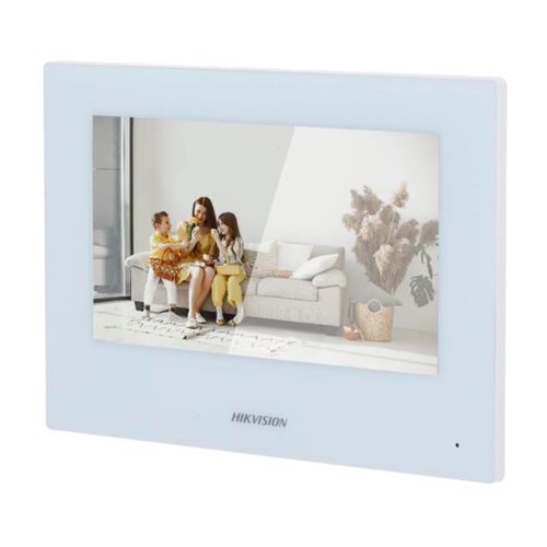 Moniteur d'interphone vidéo tactile TFT Hikvision 7" - DS-KH6320Y-WTE2/Blanc