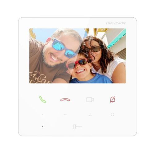 Moniteur Interphone Vidéo Hikvision Value 4,3" TFT TCP/IP, WiFi, SIP – Blanc
