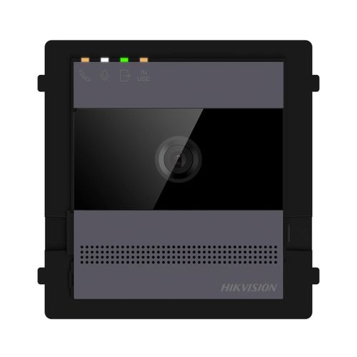 Interphone vidéo Hikvision 2 fils HD 2 MP, 1 bouton, 2 relais, en saillie/encastré, IP65