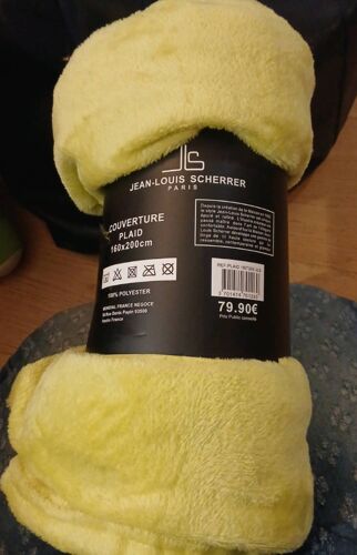 Plaid 160 Par 200 Cm Jean Louis Scherrer Neuve