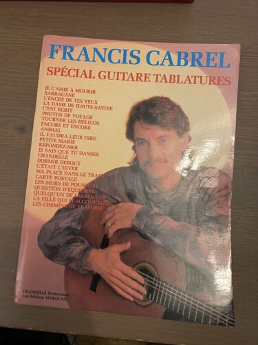 Partition Tablatures Guitare Francis Cabrel 