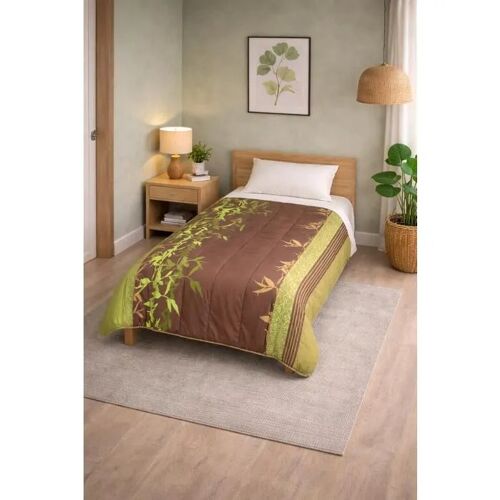 Couette - Mortreux - Tempérée Imprimée Jungle - 140 X 200 Cm - 400 G/M² - Lavable En Machine