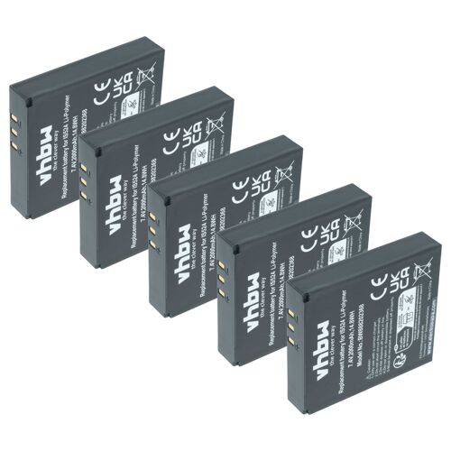 vhbw 5x Batterie compatible avec Pax D210, D210 BlueTooth, D210 GPRS, myPOS D210 Wifi scanner de code-barre POS (2000mAh, 7,4V, Li-polymère)