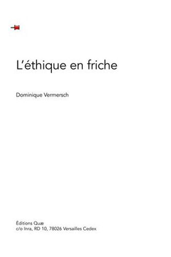 L'éthique En Friche