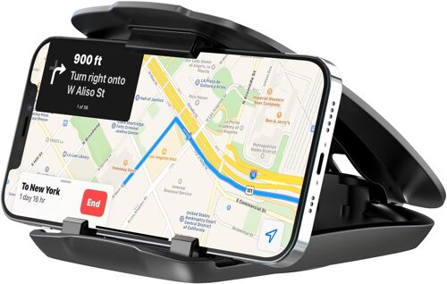 VornixorSarlshop-Support de téléphone Portable pour Tableau de Bord GPS de Voiture - Compatible avec Tous Les appareils de 3 à 6,8"" - Support adhésif antidérapant pour Garmin Nuvi, Tomtom, Magellan R