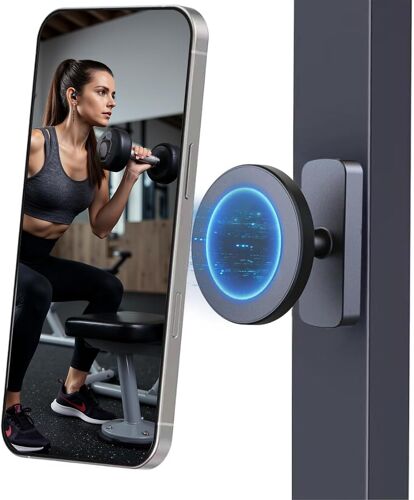 acdsgd-Support Téléphone Magnétique 360° Universel, Support Aimant Telephone pour Salle de Sport, Voiture, Maison Compatible iPhone 12-16, Tous Smartphones