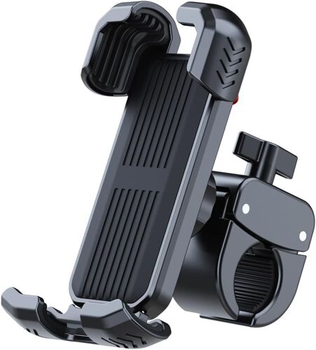 Support de téléphone portable pour vélo pour iPhone 16 15 14 13, Galaxy S24 S23 et smartphone de 4,5 à 7"", rotatif à 360° pour scooter, VTT, VTT, golf, voiture