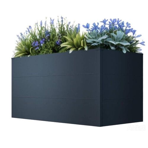 Bc-Elec - Shwrb003 Bac Potager Surélevé Jardinière En Acier Galvanisé Poudré 150x75x77cm  Anthracite