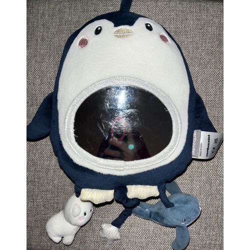 Peluche doudou pingouin musical Vertbaudet jouet bébé naissance 