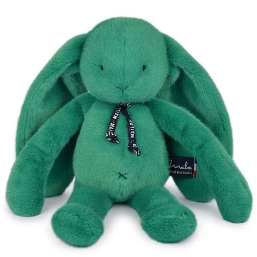 Peluche Lapin Méloé vert prairie 37 cm
