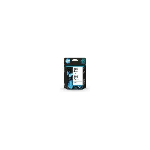 HP 305 Pack de 2 Cartouches d'Encre Noire et Trois Couleurs Authentiques (6ZD17AE)