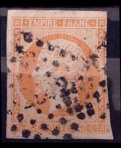 Napoléon - Empire Franc - Nd - 40c Orange (Joli N° 16) Obl - Cote 20,00 - France Année 1853 - Brn83 - N29658