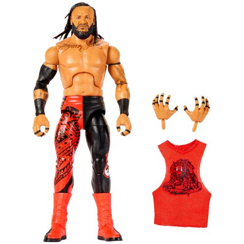 Mattel WWE-Figurine articulée Élite Jacob Fatu-15 cm avec accessoires