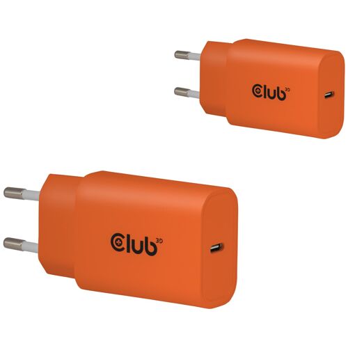 CLUB3D CAC-3023 chargeur d'appareils mobiles Smartphone, Universel Orange Secteur Charge rapide Intérieure