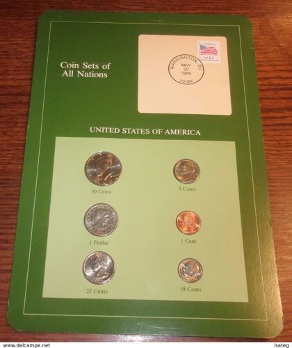 Lot De 6 Pièces : Coin Sets Of All Nations - United States Of America - Dollar Et Cents