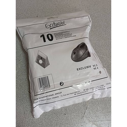 10 sacs aspirateur traineau traineaux papier poussière exclusiv vc2 vc4 vc 2 4